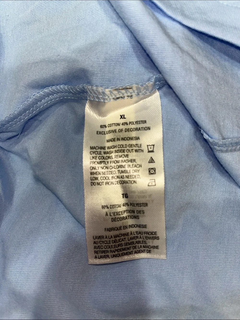 Nautica Men’s XL Sky Blue Crew Neck Tee